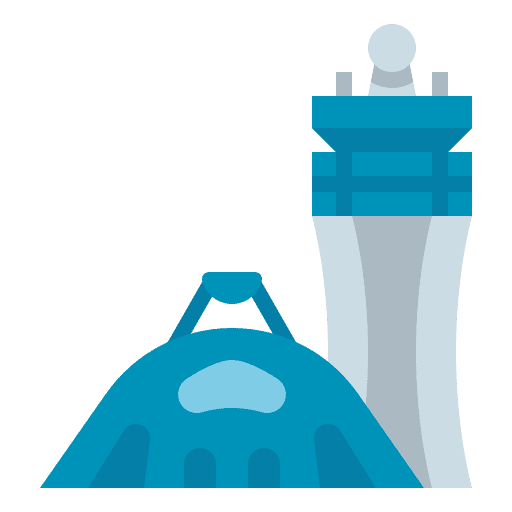 Incheon transport travel architecture and city icon