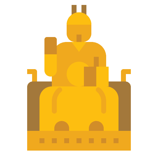 Sejong the great architecture and city landmark monument icon