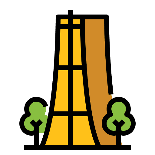 Building landmark korea architecture and city icon