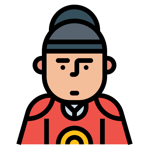 Emperor man asian emperor icon