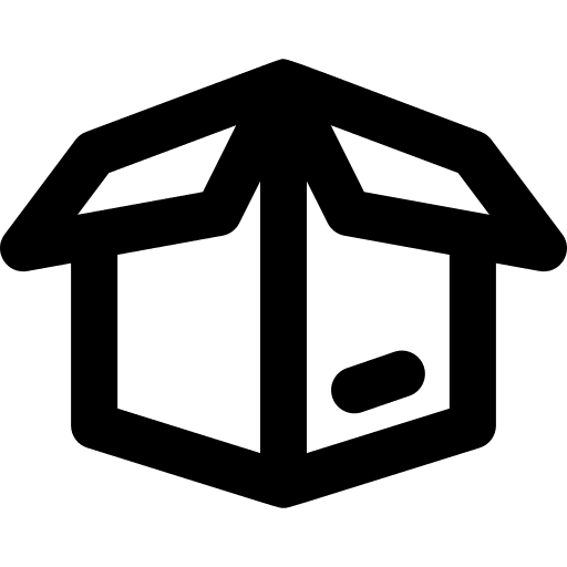 Box commerce and shopping cardboard packaging icon