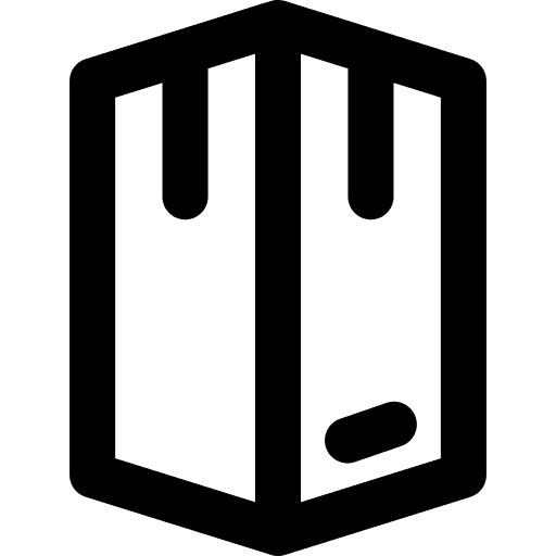 Box packaging cardboard commerce and shopping icon