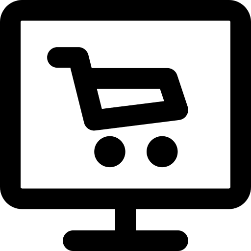 Online store online store monitor computer icon