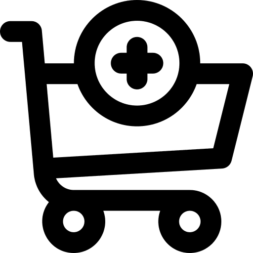 Shopping cart commerce and shopping add commerce icon