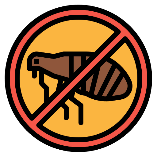 Anti flea bug healthcare and medical parasite icon