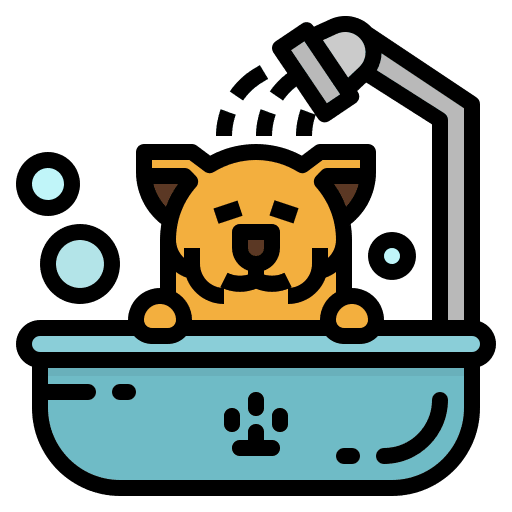 Pet beauty saloon animal dog icon