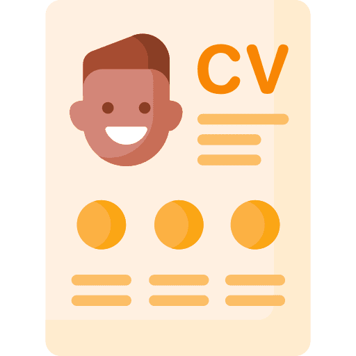 Cv file human resources cv icon