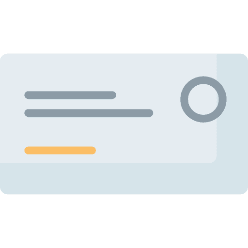 Business card business card pass id card icon