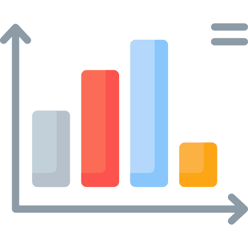 Graphics growing finances statistics icon