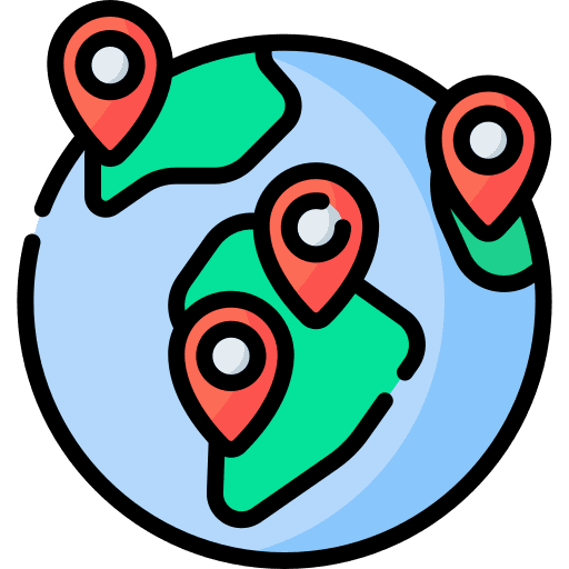 International headquarters region company icon