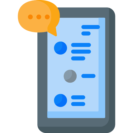 Work chat information communications icon