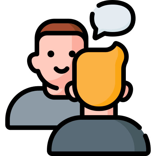 Interview people human resources reunion icon