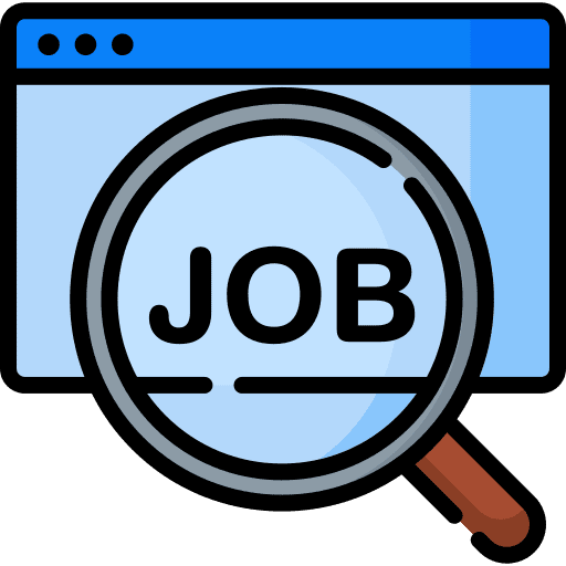 Job search seo and web archive job search icon