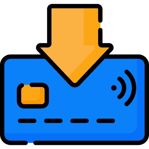 Salary pay day credit card income icon