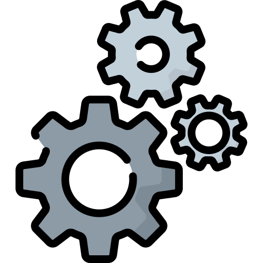 Team work mechanism money professions and jobs icon