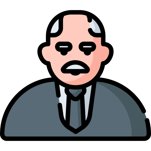 Boss man worker manager icon