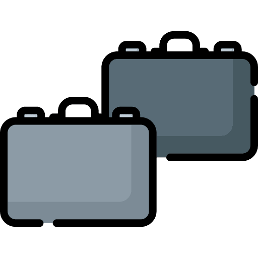 Cases baggage satchel handbag icon