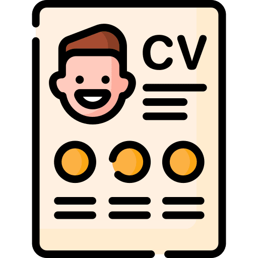 Cv personal info files and folders file icon
