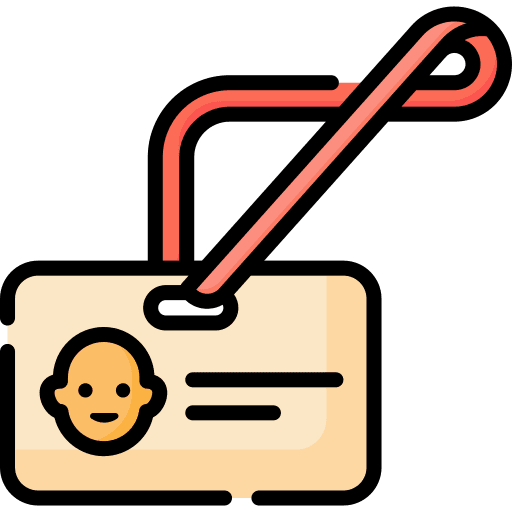 Badge branding profile identification icon