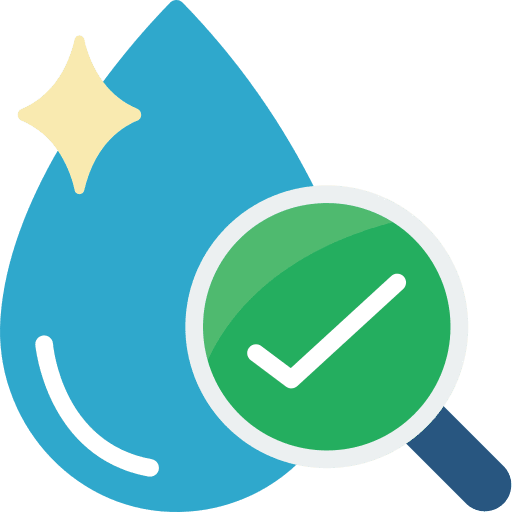 Water loupe water clean icon