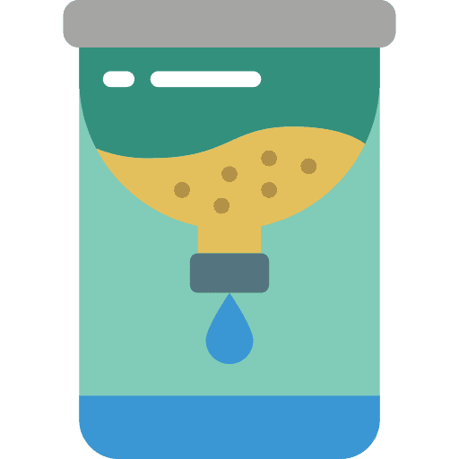 Filter food and restaurant hydratation water icon