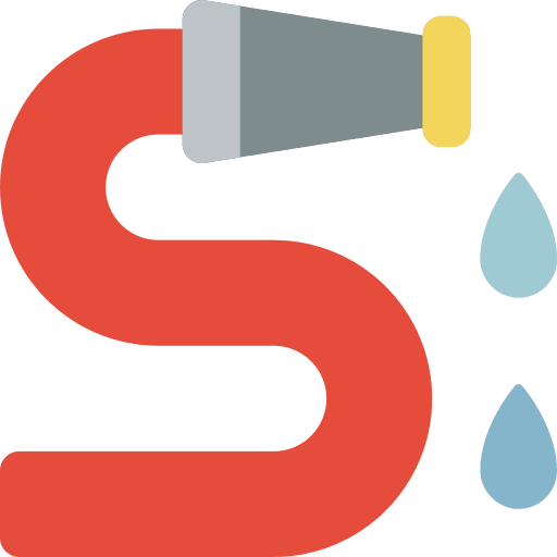 Hose h2o water hydratation icon