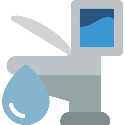 Toilet sanitary drop hygiene icon