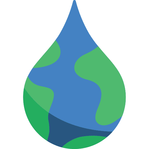 Water nature drop earth icon