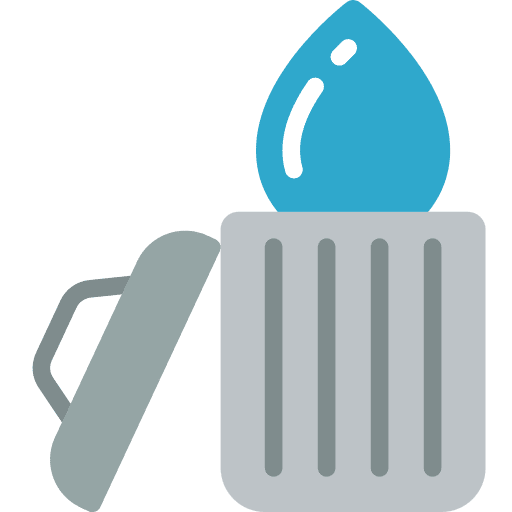 Waste water nature drop waste water icon