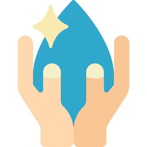 Water hands nature water icon