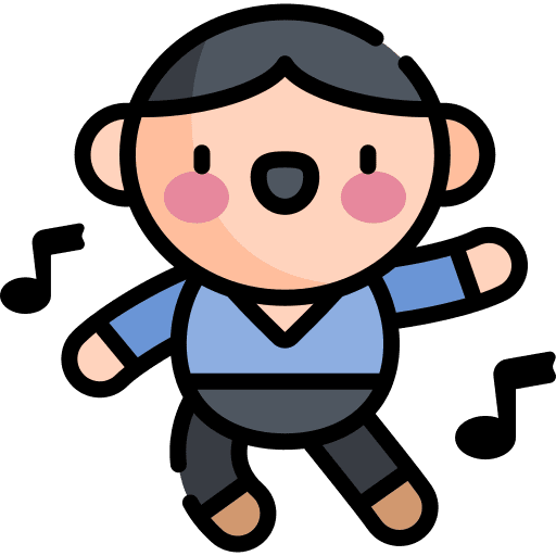 Dancing humanpictos healthcare and medical people icon