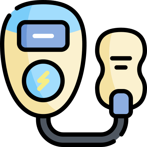 Electrotherapy healthcare relaxation healthcare and medical icon