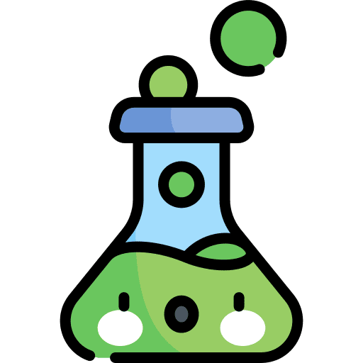 Chemical education test tube flask icon
