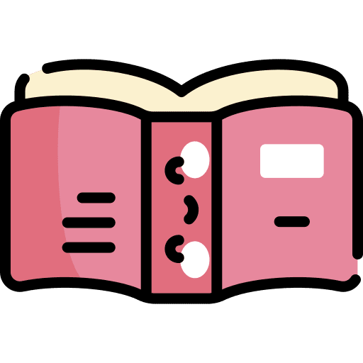 Reading open book books library icon