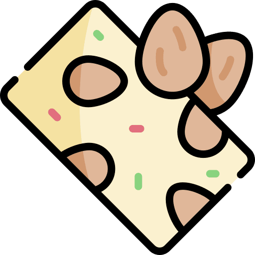 Nougat sugar sweet food icon