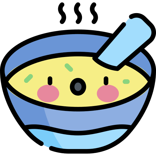 Soup kitchenware hot soup hot food icon