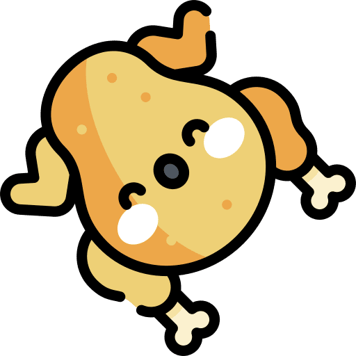 Chicken chicken turkey fork icon