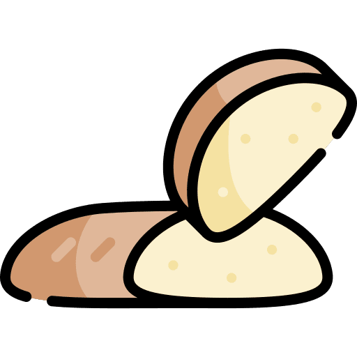 Bread bread loaf food icon