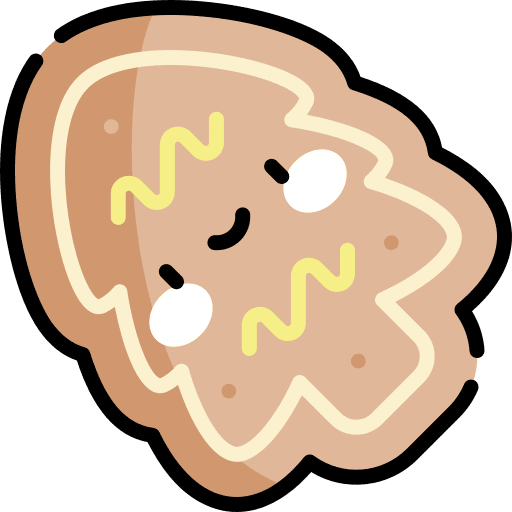 Cookie food and restaurant cookie gingerbread icon