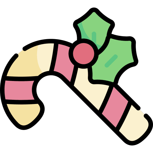 Candy cane candy cane decoration xmas icon