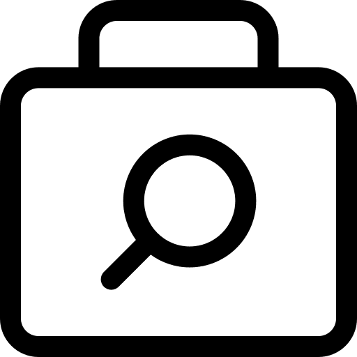 Briefcase job search job briefcase icon