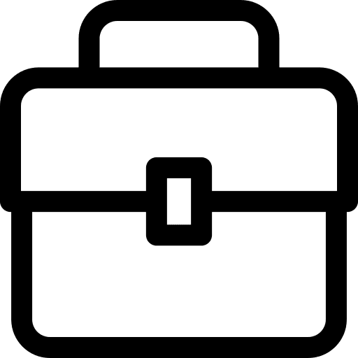 Briefcase suitcase businessman bag icon