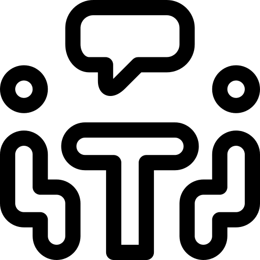 Interview one on one business boss icon