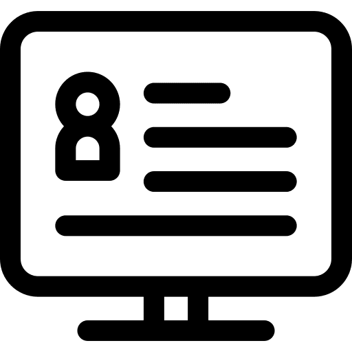 Profile profile user computer icon