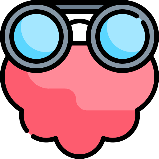 Brain glasses body part brain icon