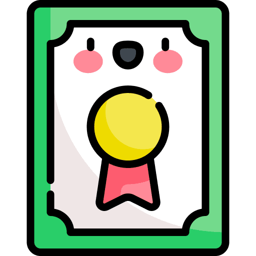 Diploma contract certificate education icon