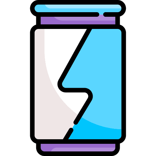 Energy drink thunder energy drink can icon
