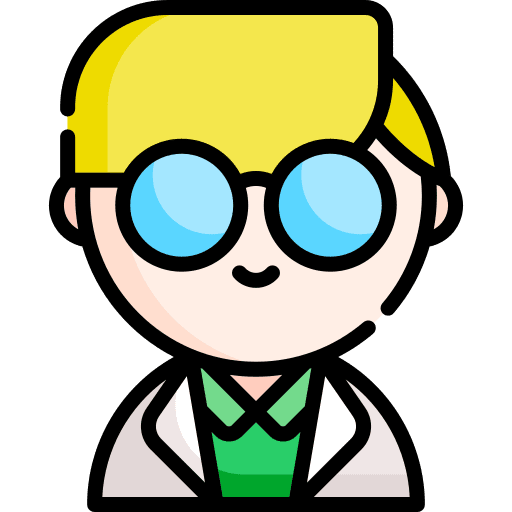Scientist clinic doctor laboratory icon