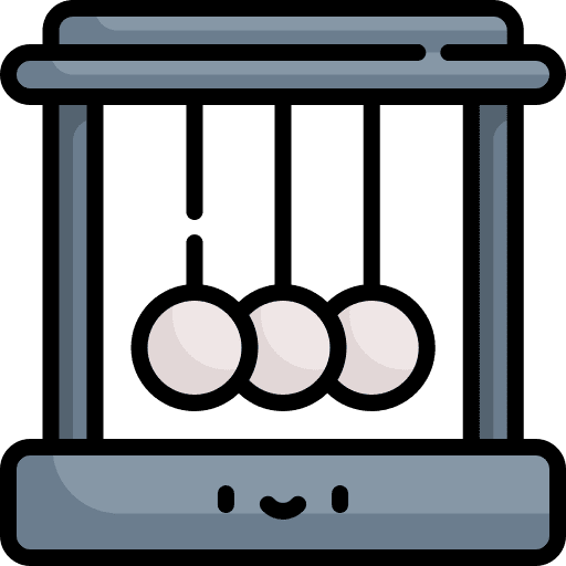 Pendulum physics scientific harmonic icon