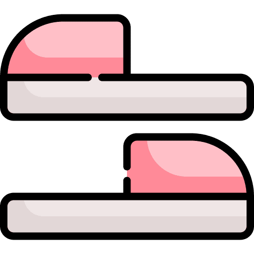 Slippers relaxation bedroom home icon